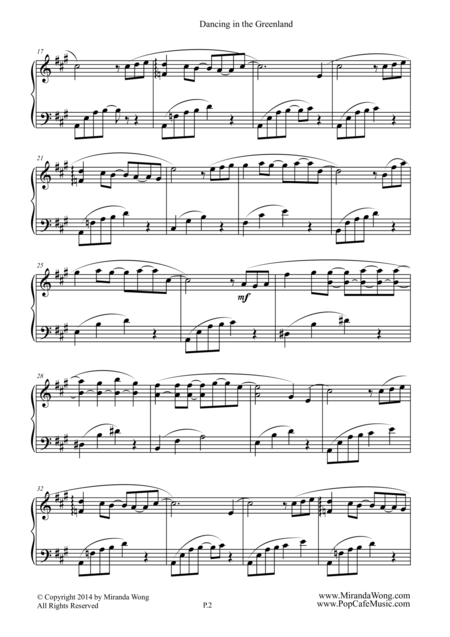 Dancing In The Greenland Beautiful Piano Solo Page 2