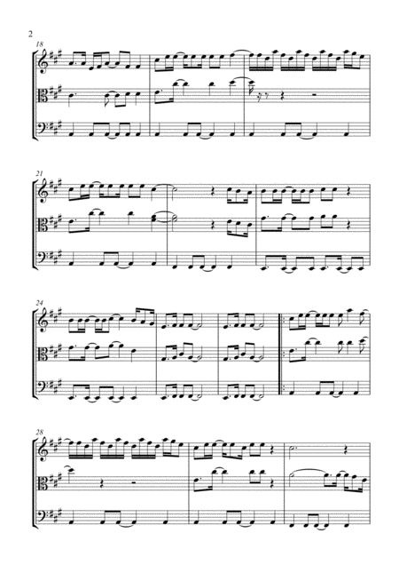 Dancing Queen By Abba Arranged For String Trio Violin Viola And Cello Page 2