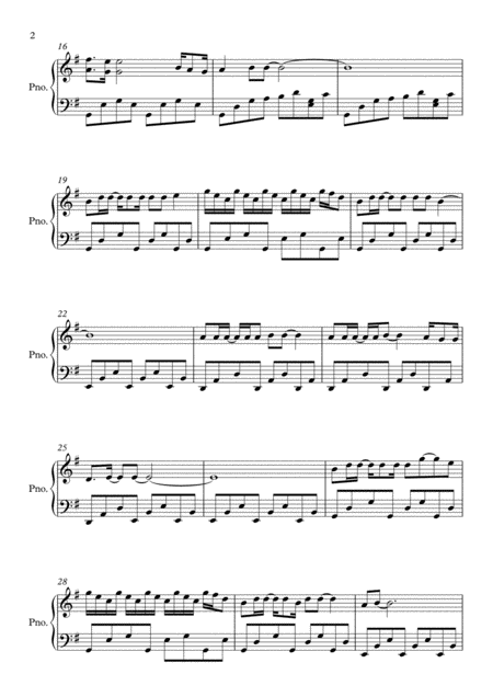 Dancing Queen G Major By Abba Piano Page 2