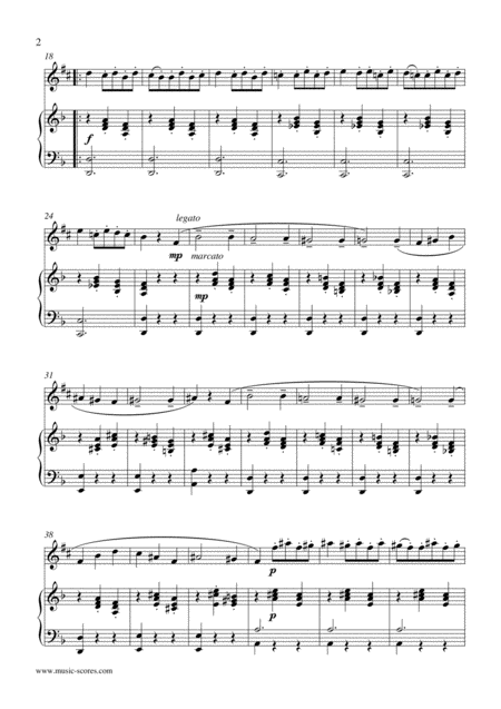 Danse Macabre Baritone Saxophone And Piano Page 2