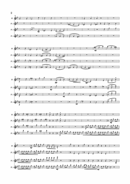 Danse Macabre Flute Quartet Page 2