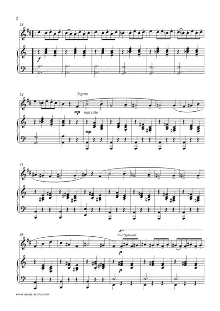 Danse Macabre Tenor Saxophone And Piano Page 2