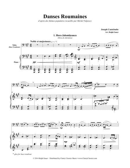 Danses Roumaines For Tuba Or Bass Trombone Piano Page 2