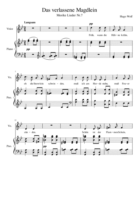 Das Verlassene Magdlein G Minor Page 2