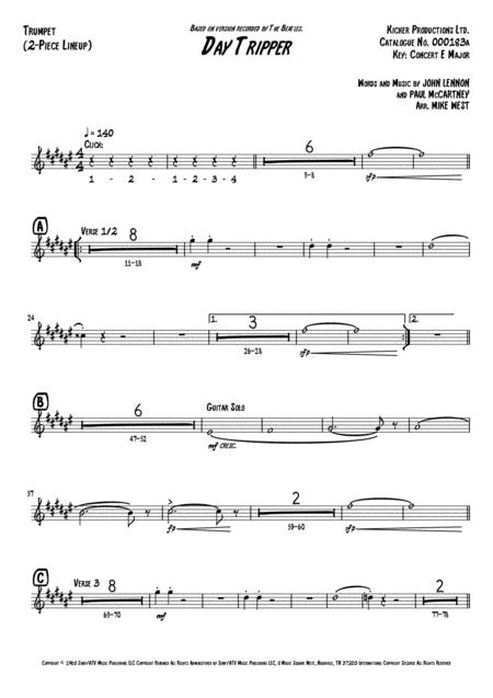 Day Tripper 2 Piece Brass Section Page 2