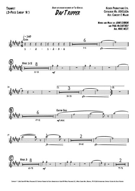 Day Tripper 3 Piece Brass Section A Page 2