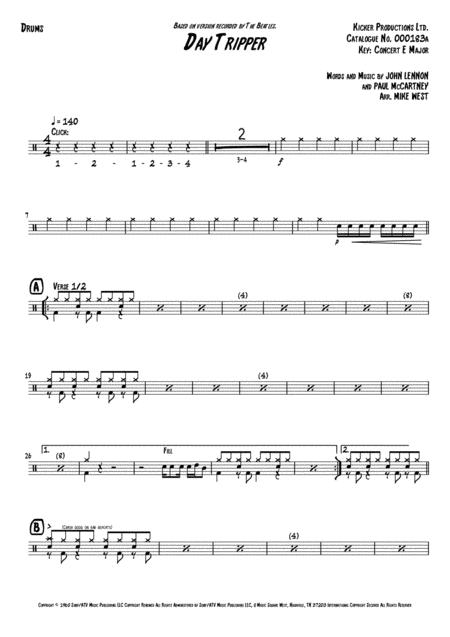 Day Tripper Drums Page 2