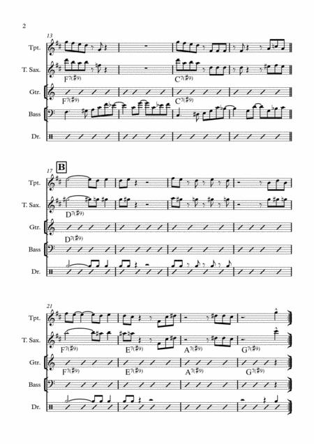 Day Tripper For Jazz Combo Score And Parts Page 2