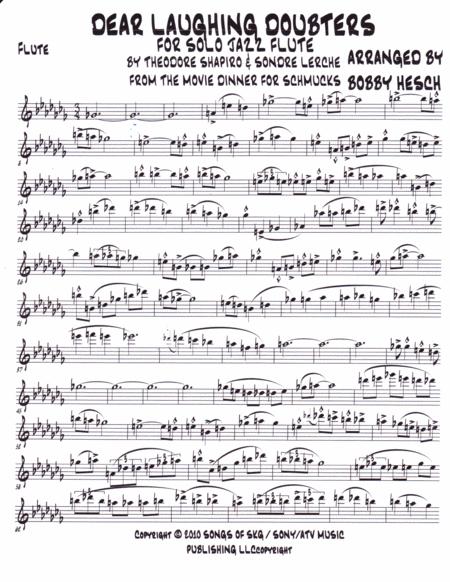 Dear Laughing Doubters For Solo Jazz Flute Page 2