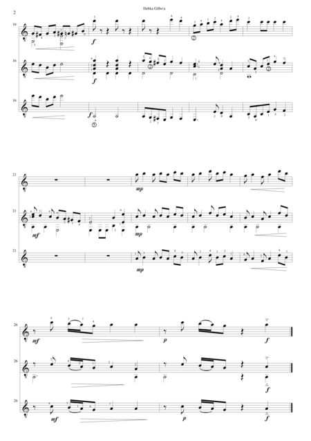 Debka Gilboa Debka From Gilboa For Guitar Trio Page 2