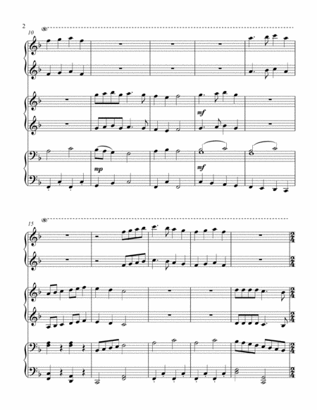 Deck The Halls 1 Piano 6 Hands Trio Page 2