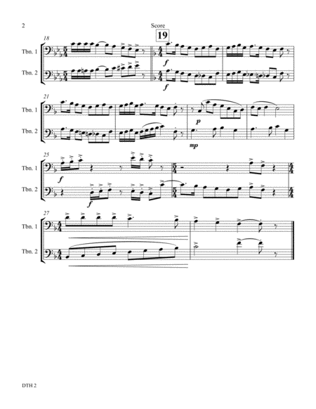 Deck The Halls Duet Trombone And Trombone Page 2