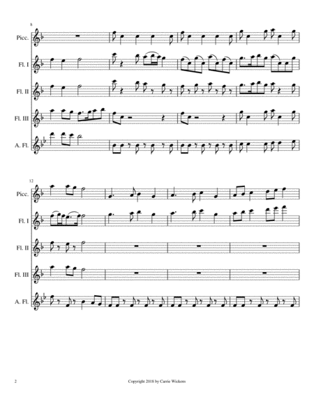 Deck The Halls Flute Choir Page 2