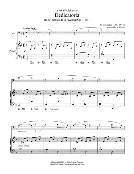 Dedicatoria For Violoncello Solo And Piano Page 2