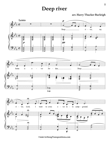 Deep River E Flat Major Page 2