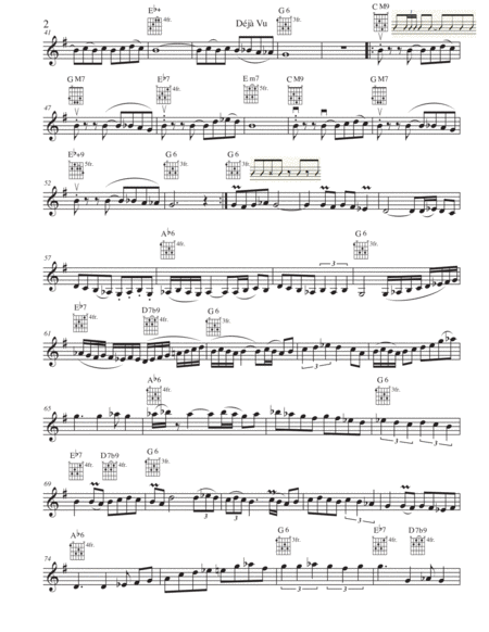 Deja Vu From The Album Dance Of Two Souls By Perpetual Motion Intermediate Version Page 2