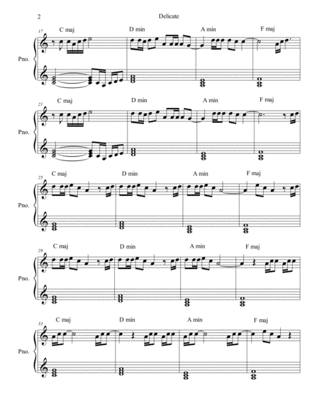 Delicate Piano Solo Page 2