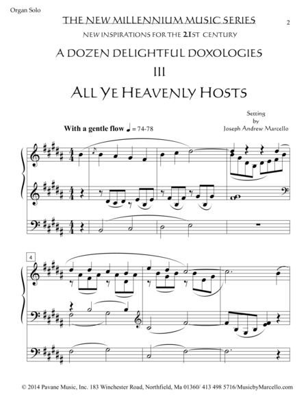 Delightful Doxology Iii All Ye Heavenly Hosts Organ Ab Page 2