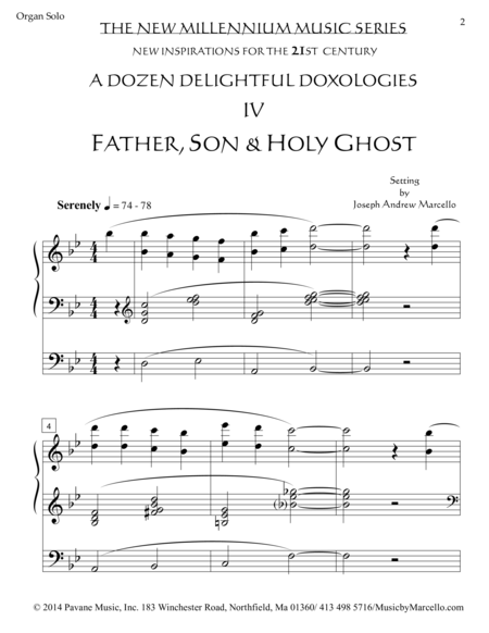 Delightful Doxology Iv Father Son Holy Ghost Organ Bb Page 2