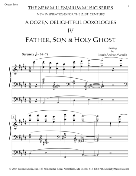 Delightful Doxology Iv Father Son Holy Ghost Organ E Page 2