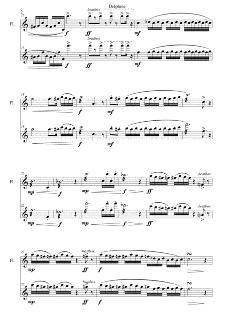 Delphine For Flute Duo Page 2