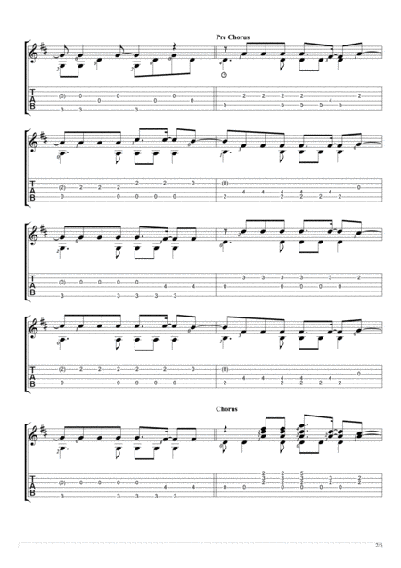 Demons Fingerstyle Guitar Solo Page 2