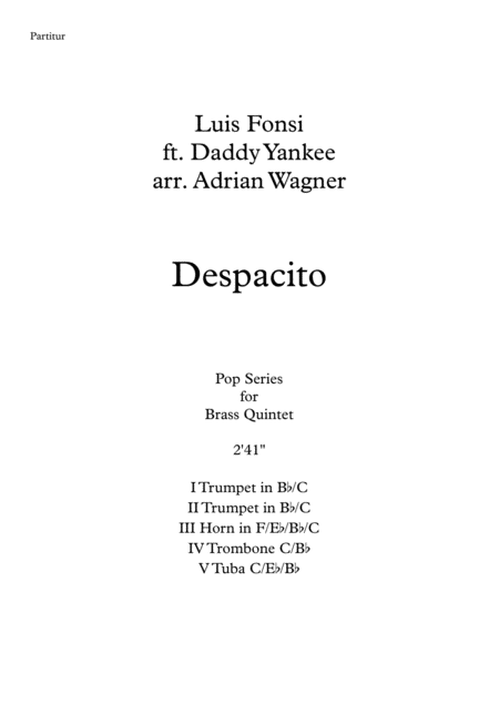 Despacito Brass Quintet Arr Adrian Wagner Page 2