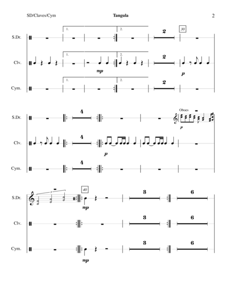 Despacito Original Key Clarinet Page 2