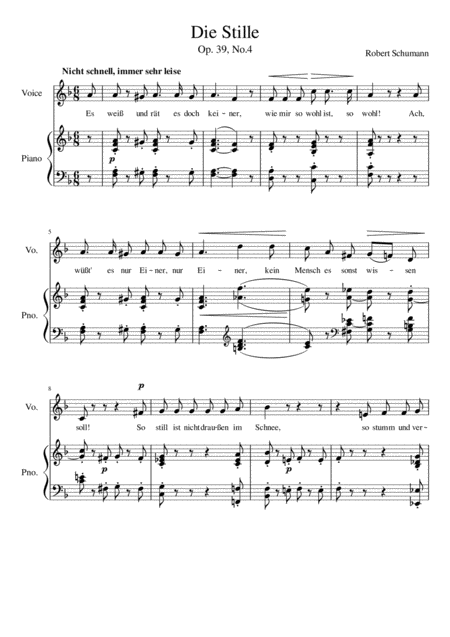 Die Stille F Major Page 2