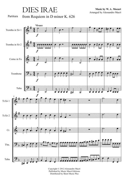 Dies Irae From Requiem By W A Mozart Page 2