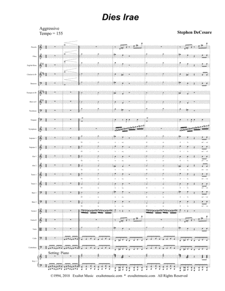 Dies Irae From Requiem Mass Full Score Page 2