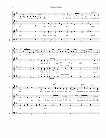 Different Worlds For Satb Mixed Choirs A Cappella Page 2