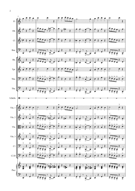 Ding Dong Merrily On High Jazzy Style For School Orchestra Page 2