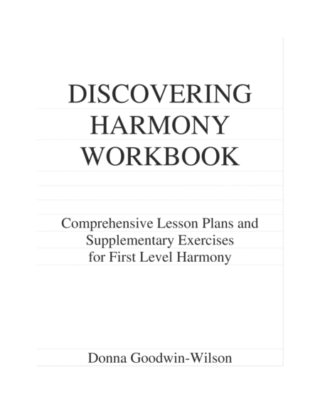 Discovering Harmony Workbook Page 2