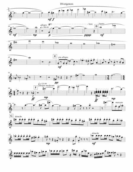 Divergences Violin 1 Page 2