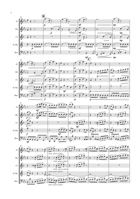 Divertimento No 1 In Eb Major Eine Kleine Tyne Musik Wind Quintet Page 2
