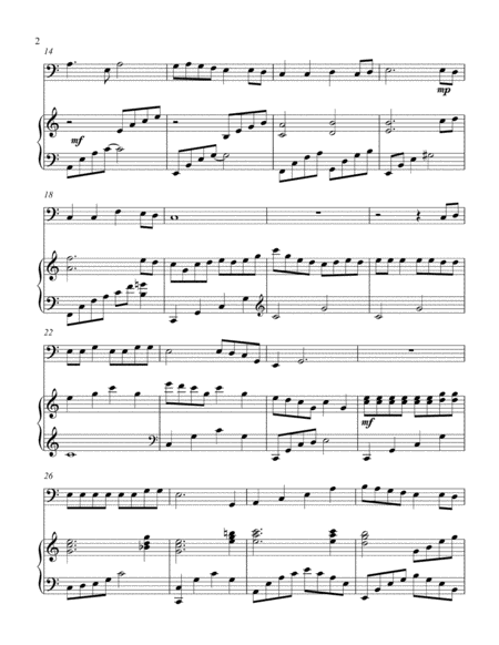 Do You Hear What I Hear Bass C Instrument Solo Page 2