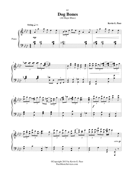 Dog Bones Original Piano Solo Page 2