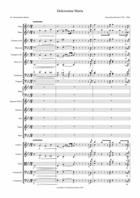 Dolcissima Maria For Soprano Symphonic Orchestra And Satb Choir Page 2