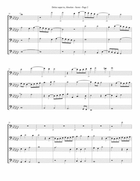 Doleo Super Te Absolon For Trombone Or Low Brass Quartet Page 2