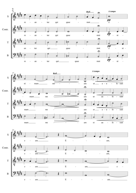 Domine In Auxilium Ps 39 14 15 Choir Satb A Cappella Page 2