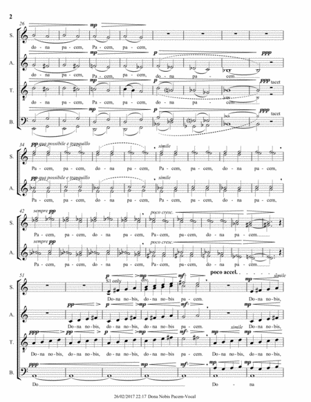 Dona Nobis Pacem A Capella Page 2