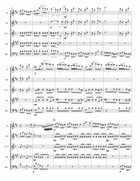 Donna Diana Overture For Wind Quintet Page 2