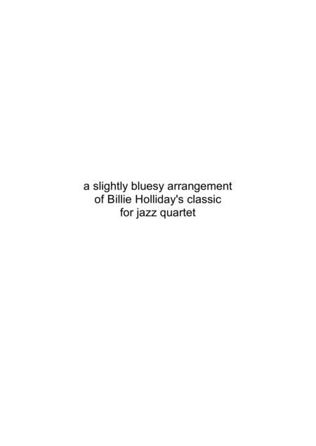 Dont Explain For Jazz Quartet Page 2