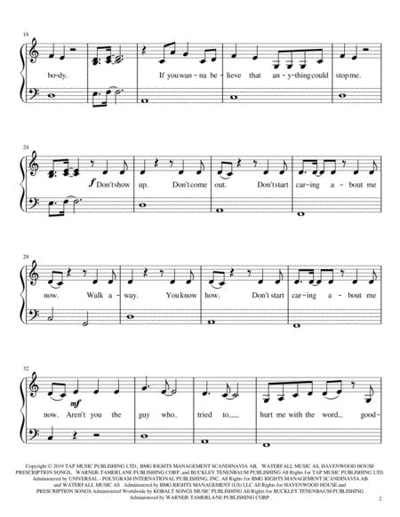 Dont Start Now Easy Piano Page 2