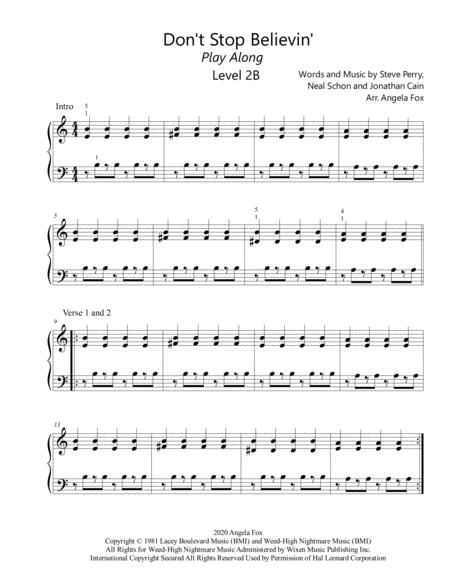 Dont Stop Believin Level 2b Play Along Page 2