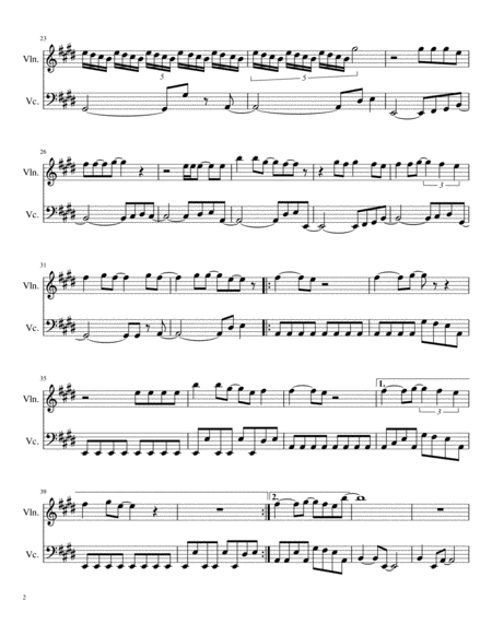 Dont Stop Believin Violin Cello Duet Page 2