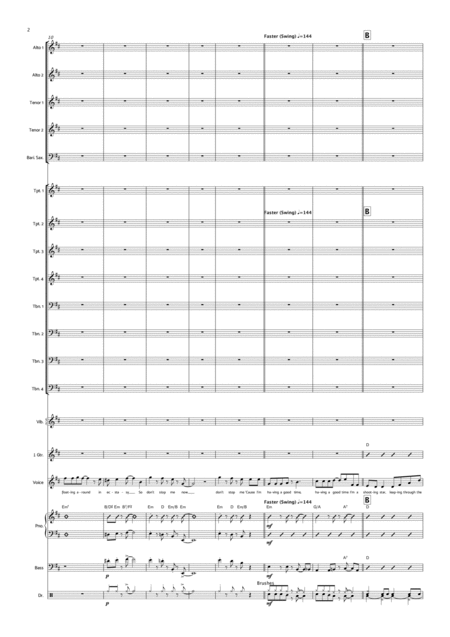 Dont Stop Me Now Big Band W Vocal Page 2