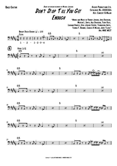 Dont Stop Till You Get Enough Bass Guitar Page 2