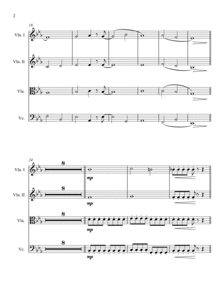 Dont You Remember String Quartet Page 2